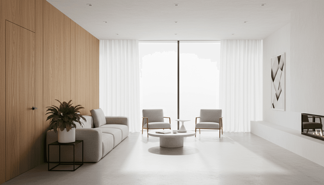 Complete interior repaint, finished living room, North Lakes